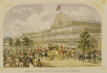 Die Eröffnung der Großen Ausstellung, 1. Mai 1851, von Augustus Butler, veröffentlicht von Stannard und Dixon